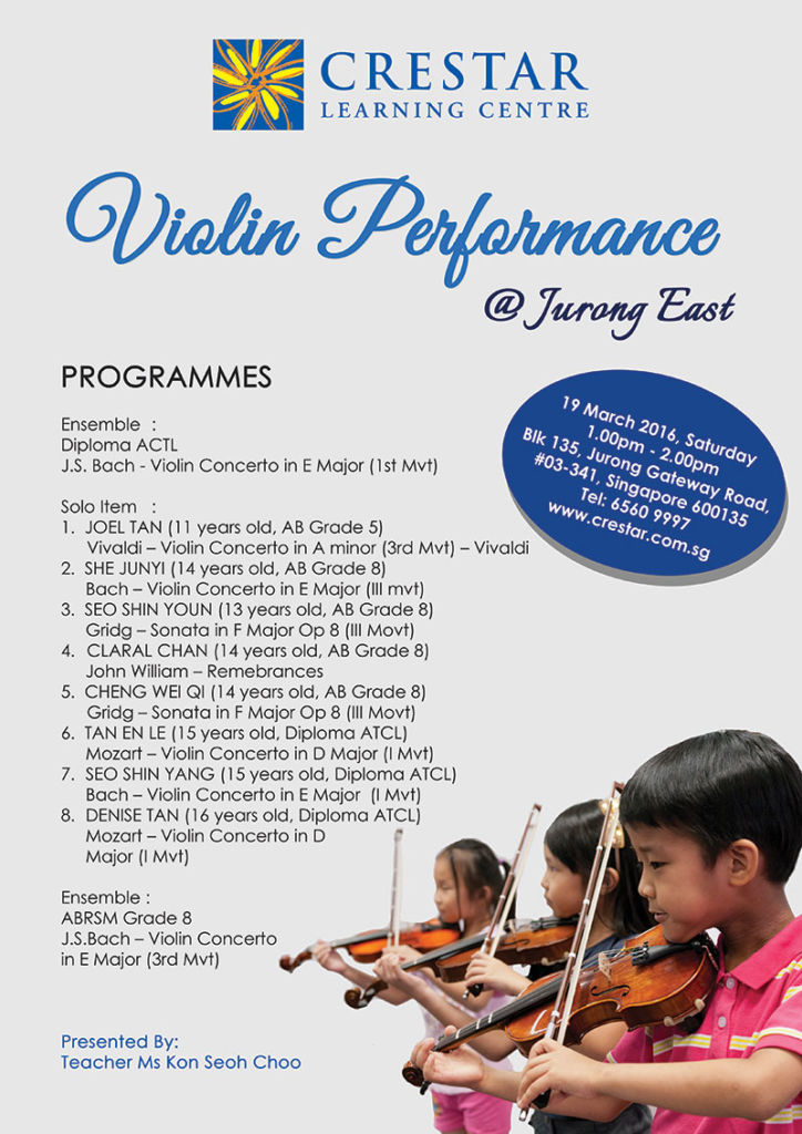 Violin Performance at Jurong East!